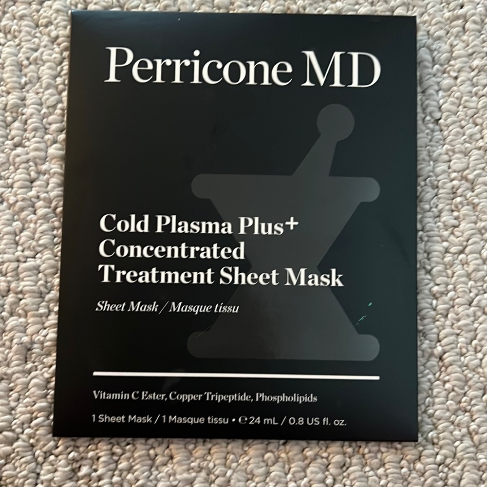 💋NEW💋Perricone MD Cold Plasma+ Concentrated Treatment Sheet Mask